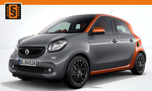 Chiptuning Smart ForFour 0.9T  66kw (90hp)