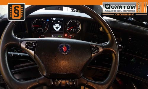 Reference Hradec Králové Chiptuning Scania R500 368kW Dashboard