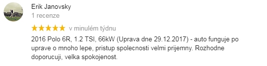 Chiptuning recenze Erik Janovsky - VW Polo