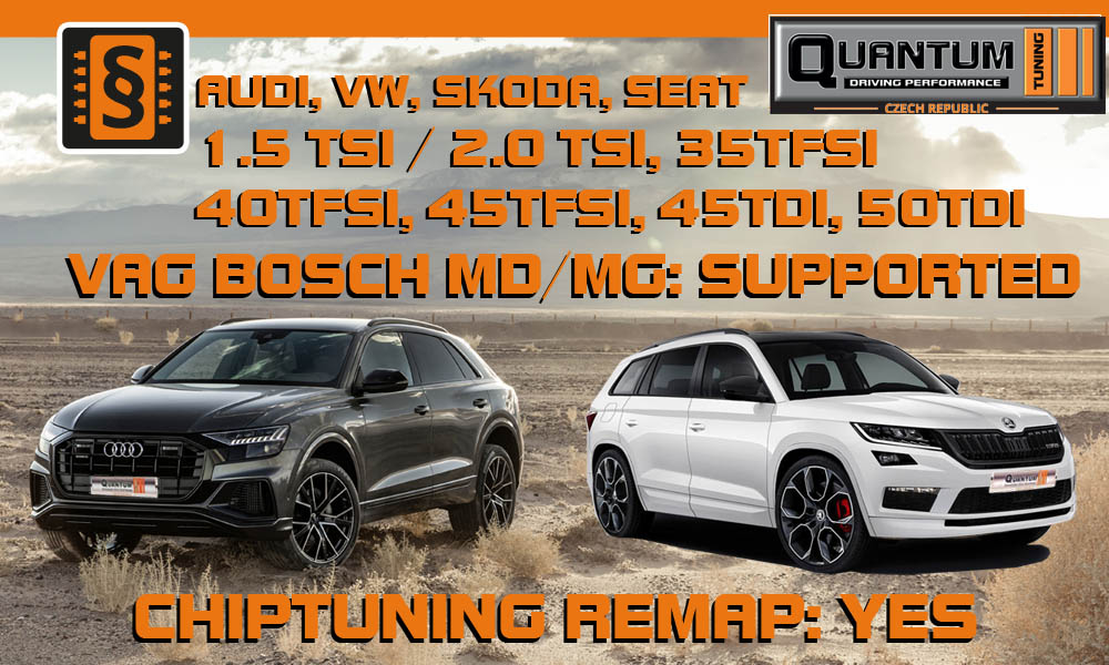 VAG - Update - chiptuning nejnovějších jednotek BOSCH MG/MD pro Audi, VW, Škoda, Seat