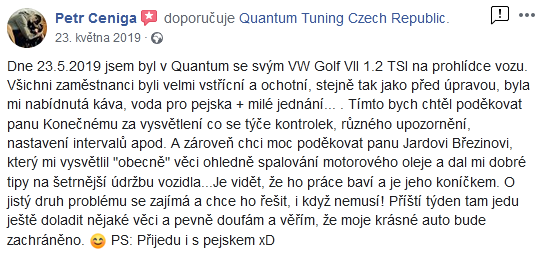 Quantum Chiptuning zkušenosti