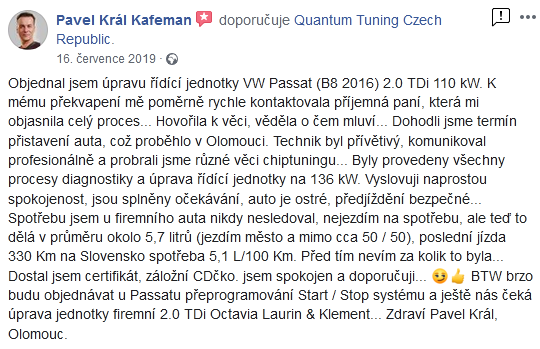 Quantum Chiptuning zkušenosti