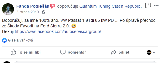 Quantum Chiptuning zkušenosti