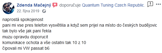 Quantum Chiptuning zkušenosti