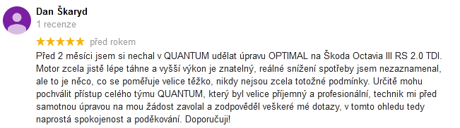 Quantum Chiptuning zkušenosti