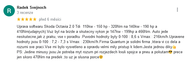 Quantum Chiptuning zkušenosti