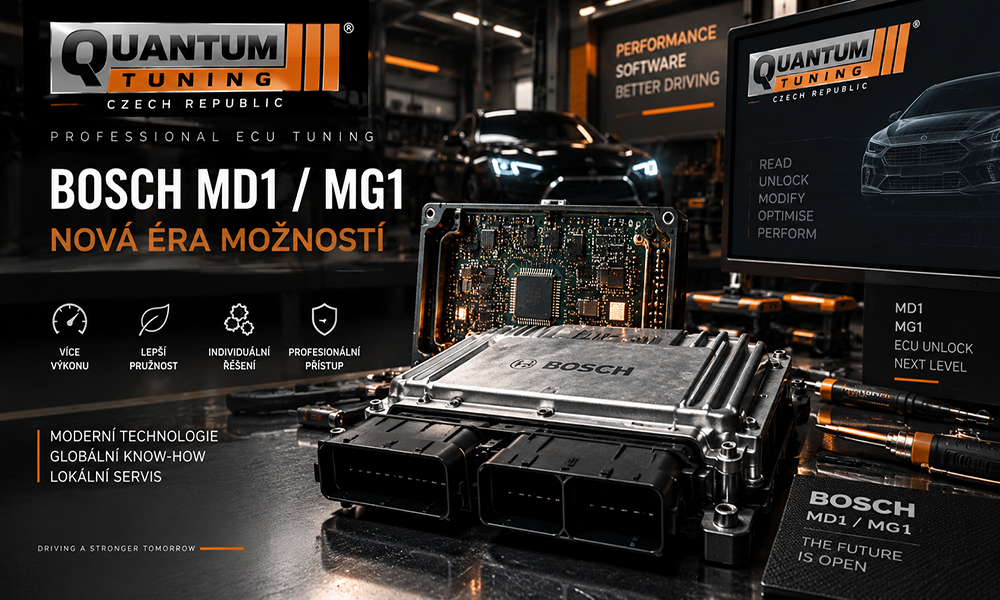 Bosch MD1 a MG1 ECU tuning Bosch MD1 a MG1 řídicí jednotka pro profesionální tuning